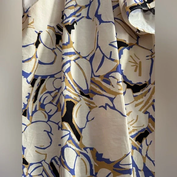 Psophia double sleeve ruffle top in ivory - Picture 11 of 14